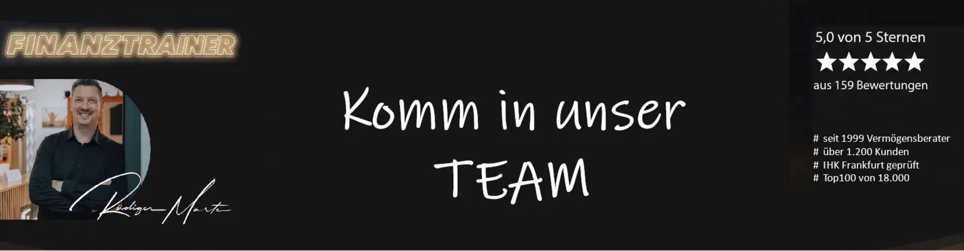 Rüdiger Marte - FinanztrainerTEAM cover